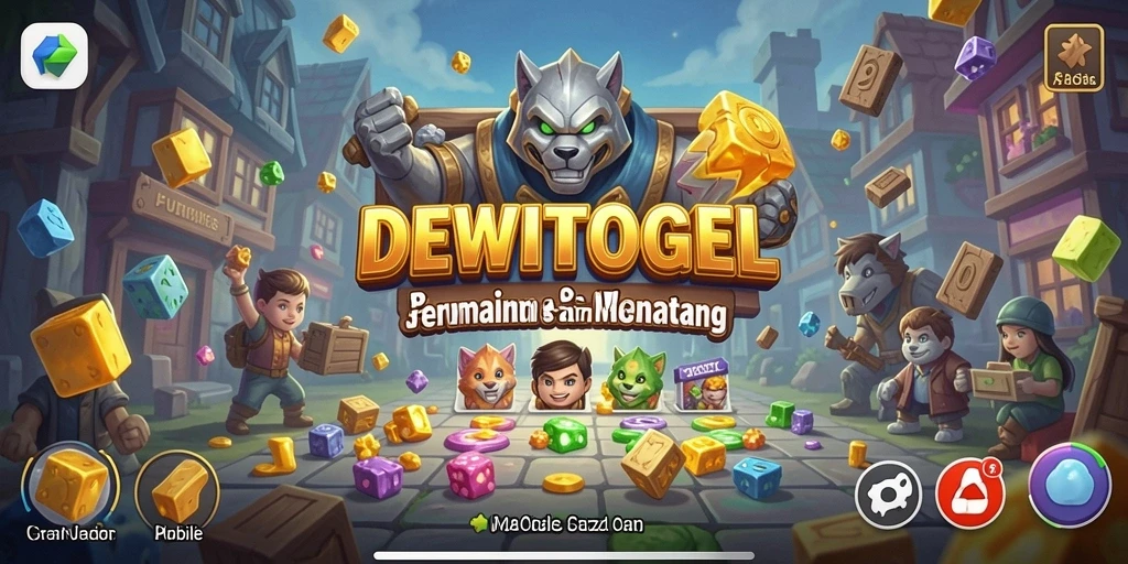 Tampilan gameplay DEWITOGEL menampilkan teka-teki yang menantang untuk diselesaikan.