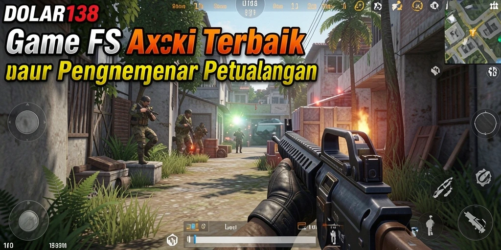 Screenshot gameplay DOLAR138 menunjukkan aksi tembak menembak yang intens.