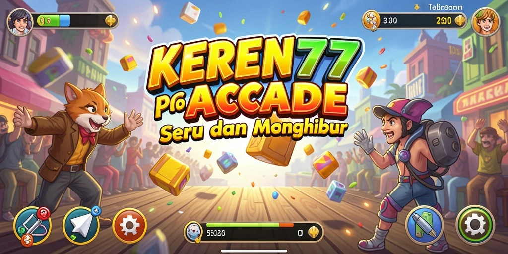 Gameplay seru dan penuh warna dalam KEREN77.