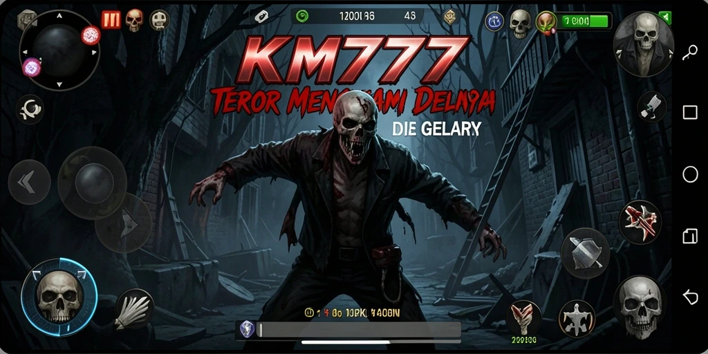 Screenshot dari gameplay KM777 yang menegangkan dan mencekam.