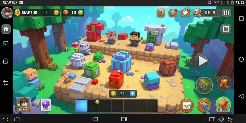 Screenshot SIAP108 menampilkan gameplay Puzzle yang penuh tantangan.