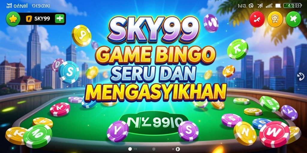Tangkapan layar utama SKY99 menampilkan gameplay menarik dari Bingo.